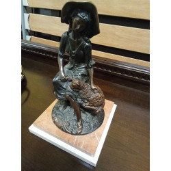 ESCULTURA PASTORA Y CORDERO...