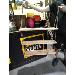 ESTANTERIA COLGANTE MADERA...