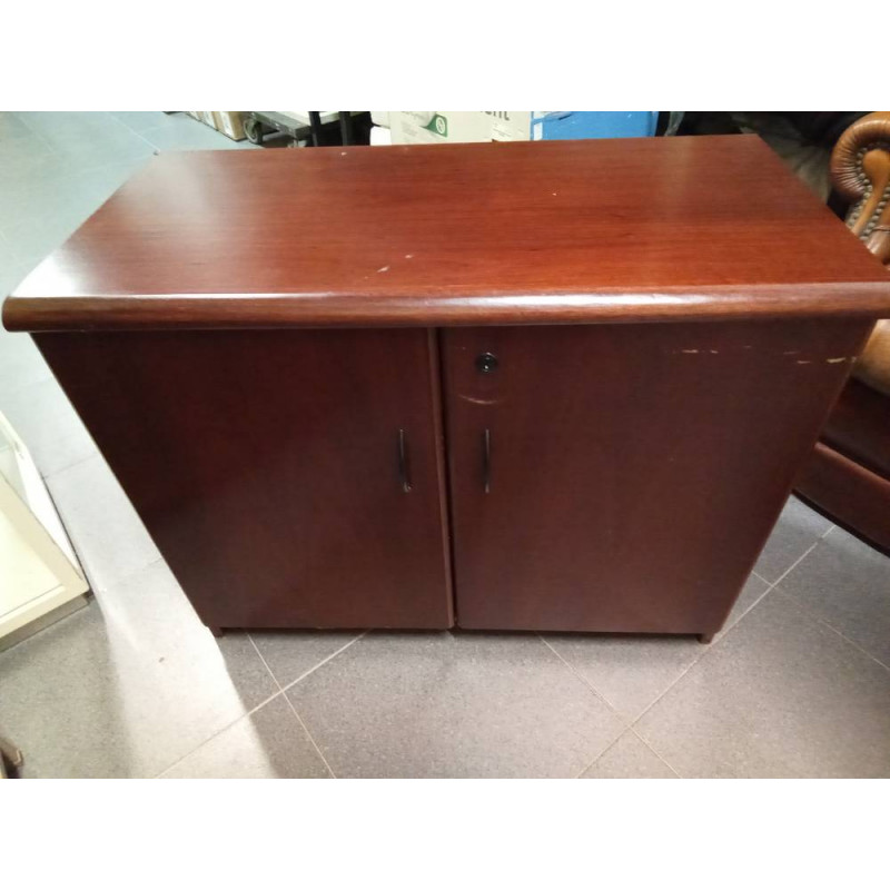 MUEBLE BAJO OFICINA 2P. BARNIZADO