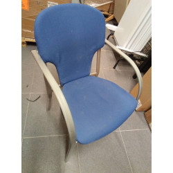 SILLA CONFIDENTE AZUL-GRIS