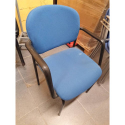 SILLA CONFIDENTE AZUL-NEGRO