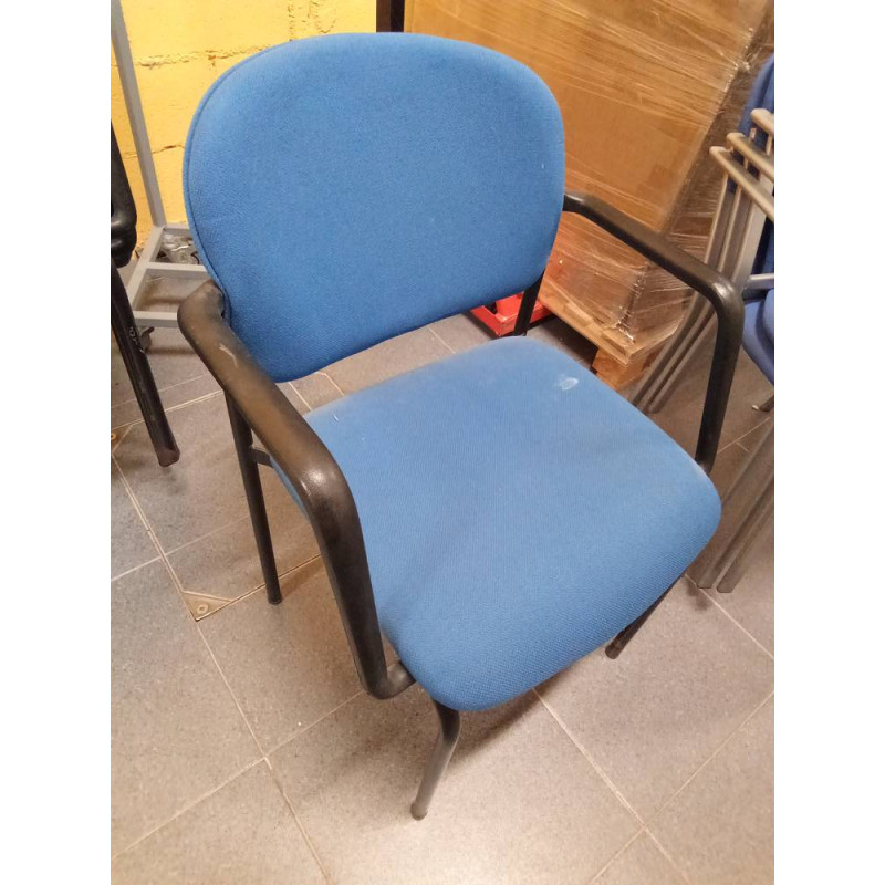 SILLA CONFIDENTE AZUL-NEGRO