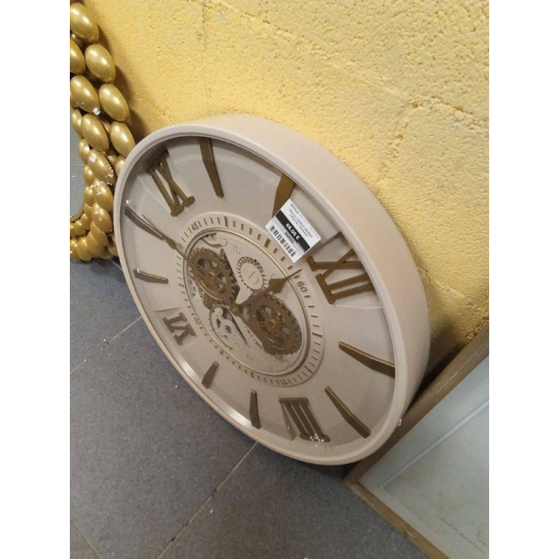 RELOJ PARED HIERRO CRISTAL 60X8X60