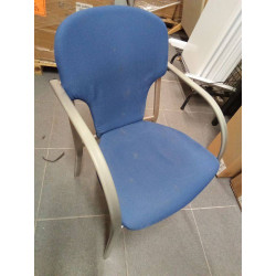SILLA CONFIDENTE AZUL-GRIS