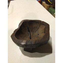 MORTERO AFRICANO DE MADERA TALLADA