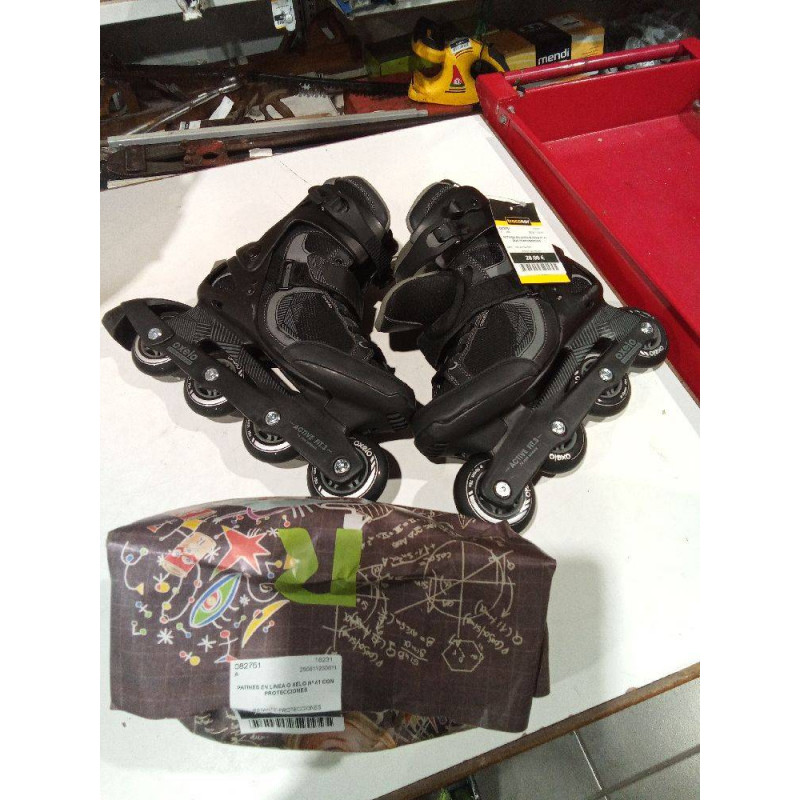 PATINES EN LINEA O XELO Nº 41 CON PROTECCIONES