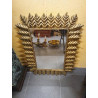ESPEJO VINTAGE RECTANGULAR HOJAS