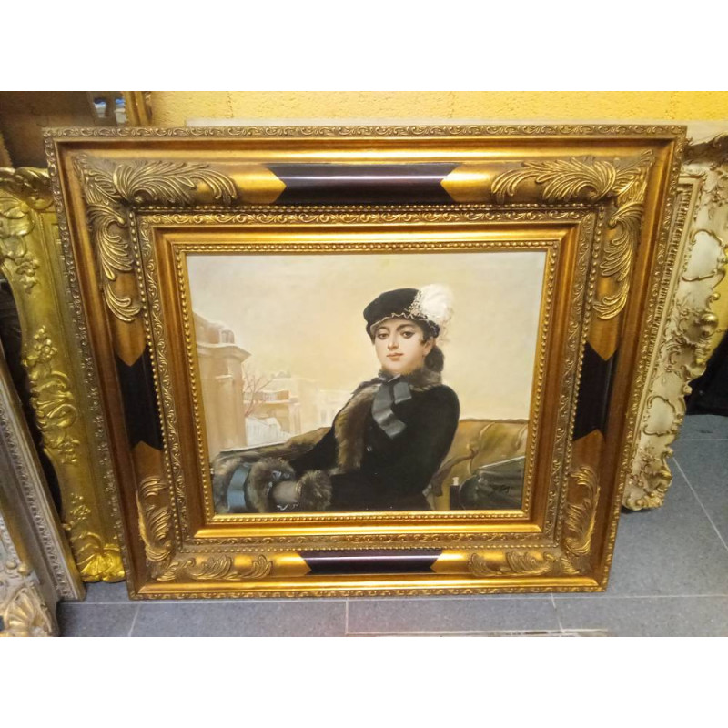 ÓLEO SOBRE LIENZO RETRATO MUJER