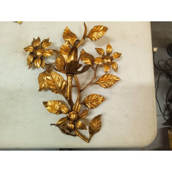 CANDELABRO PARED HOJAS PQ.