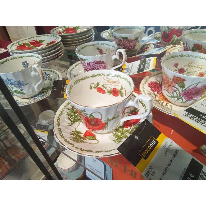 TAZA Y PLATO ROYAL KENDAL