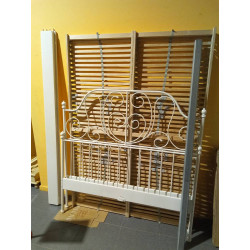 CAMA METALICA BLANCA CON...