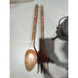 CUBIERTOS GIGANTES MADERA