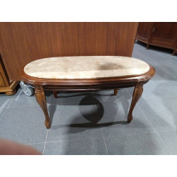 MESA CENTRO OVAL MARMOL