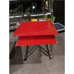 MESA CRISTAL TEMPLADO ROJA 