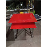 MESA CRISTAL TEMPLADO ROJA 