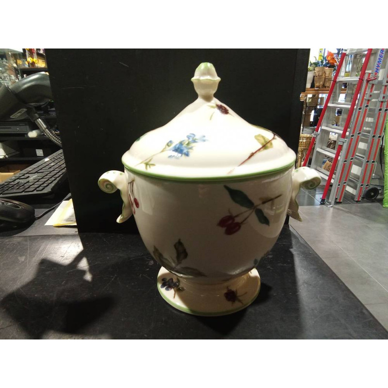 TARRO PORCELANA FLORAL