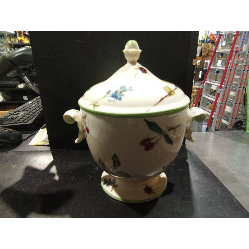 TARRO PORCELANA FLORAL