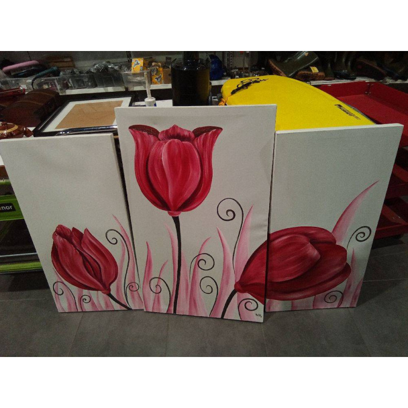 TRIPTICO TULIPANES