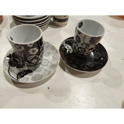 2 TAZAS FLORES