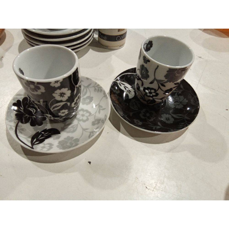 2 TAZAS FLORES