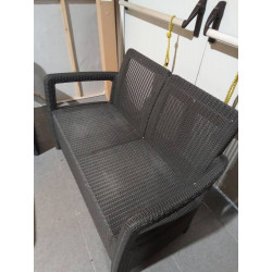 CONJUNTO DE EXTERIOR ALLIBERT ,TRISILLO +2SILLONES+MESA CENTRO
