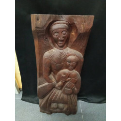 TALLA MADERA VIRGEN CAMBRE