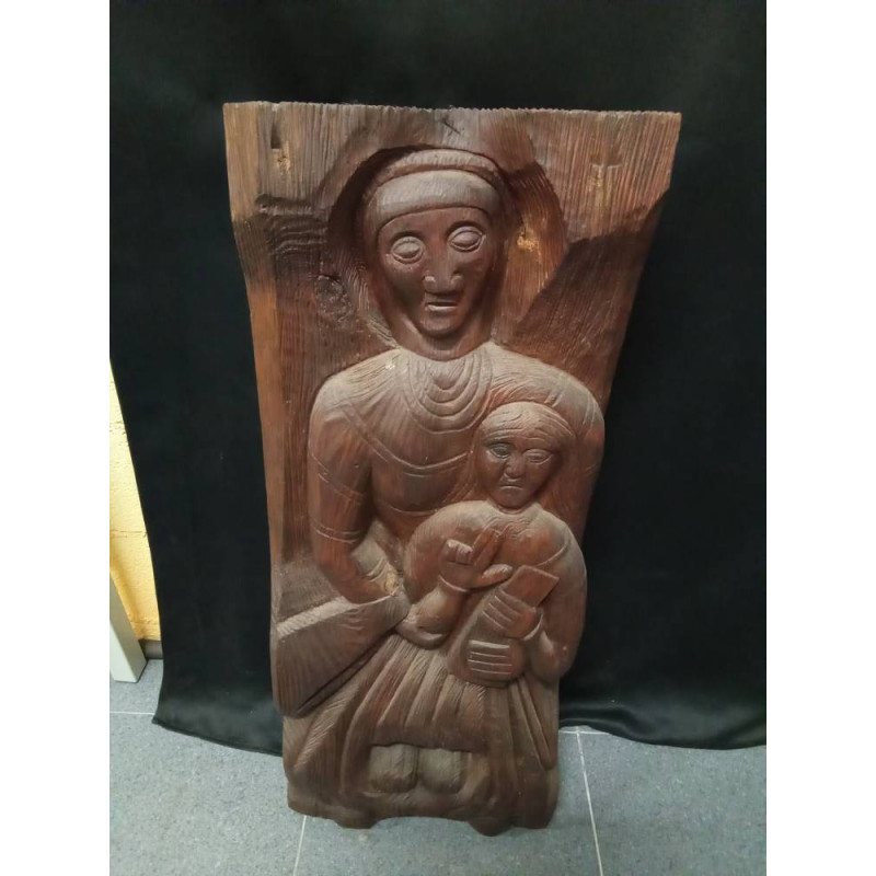 TALLA MADERA VIRGEN CAMBRE