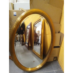 ESPEJO MARCO DORADO OVAL