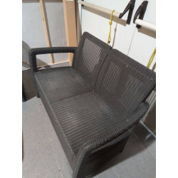 CONJUNTO DE EXTERIOR ALLIBERT ,TRISILLO +2SILLONES+MESA CENTRO