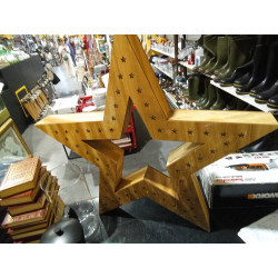 ESTRELLA MADERA CON LUZ