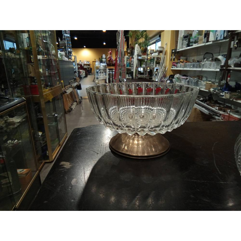 CENTRO MESA CRISTAL PLATA