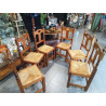 LOTE SEIS SILLAS ASIENTO PAJA