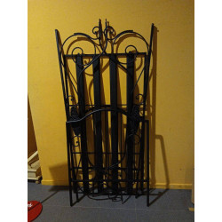 CAMA METALICA NEGRA 90X200