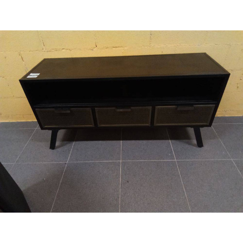 MUEBLE YV METAL 125X41X62 RERJILLA NEGRO