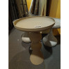MESITA AUXILIAR METAL 41X41X67 BEIGE