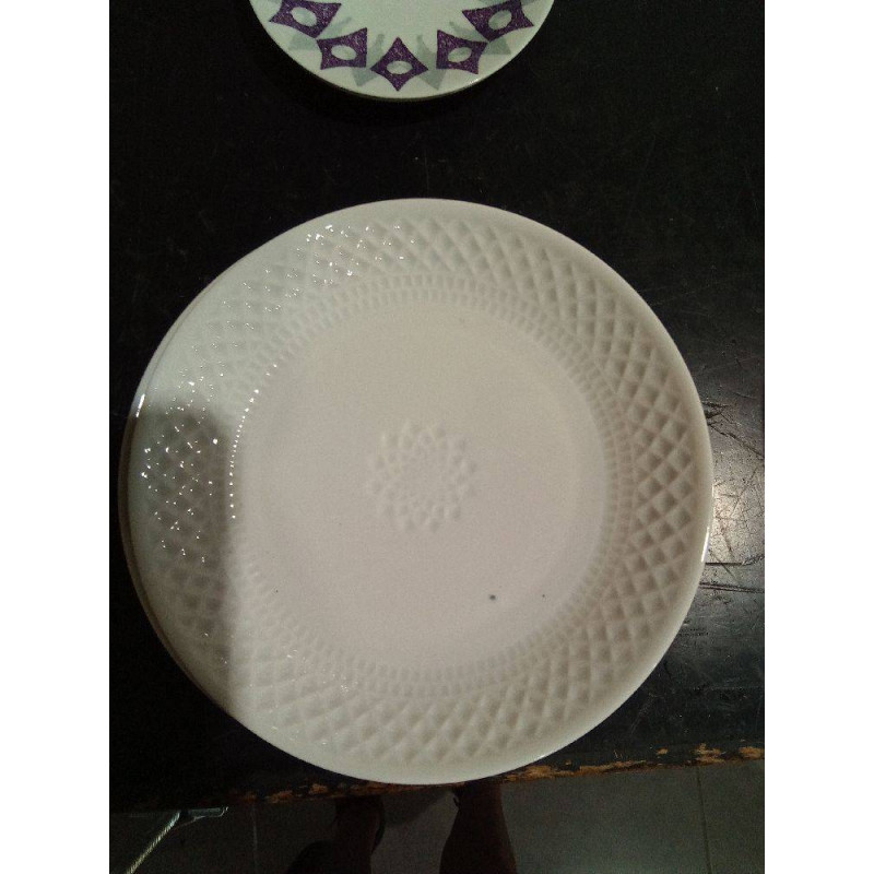 PLATO POSTRE BLANCO PORT
