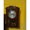 RELOJ DE MURAL MARQUETERIA (FUNCIONA)