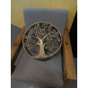 LAMPARA APLIQUE METAL 50X13X50 ARBOL DORADO
