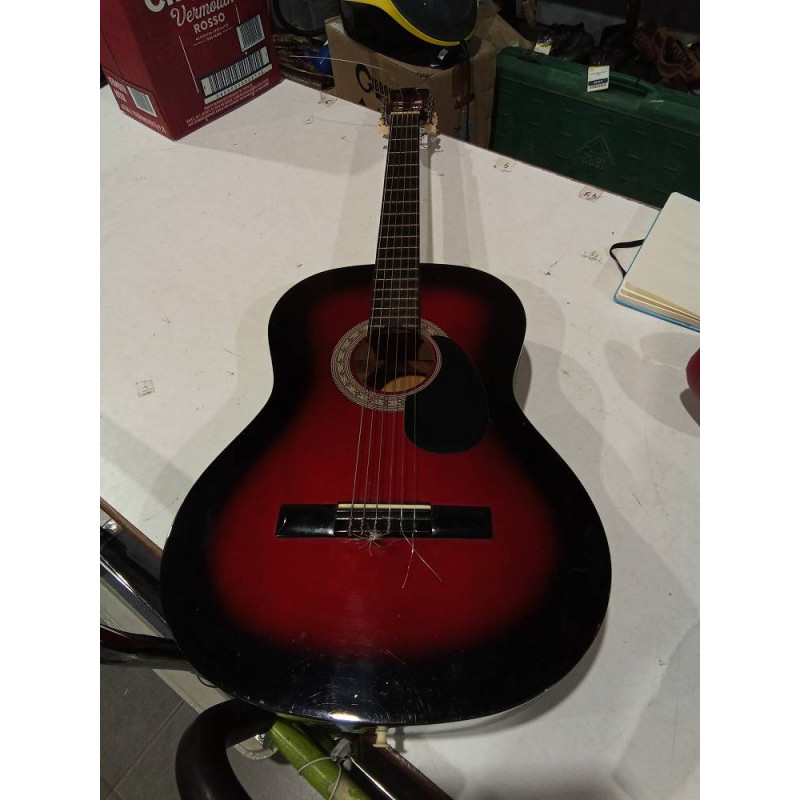 GUITARRA CLASICA ROJA
