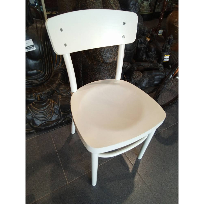 SILLA MADERA BLANCA