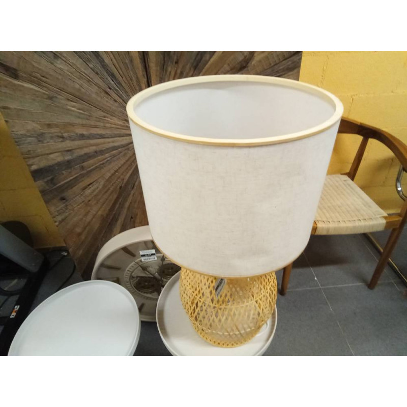 LAMPARA SOBREMESA BAMBU 40X40X71 NATURAL