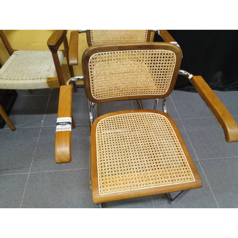 SILLA OLMO RATAN 65X62X79 REJILLA MARRON OSCURO