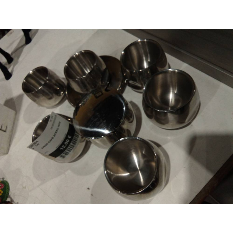 JUEGO CAFÉ ACERO INOX