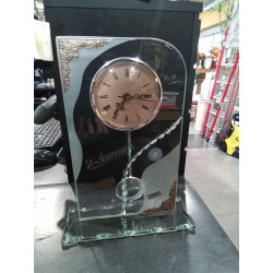 RELOJ CRISTAL PLATA
