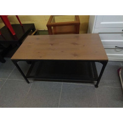 MESA CENTRO METAL MADERA 
