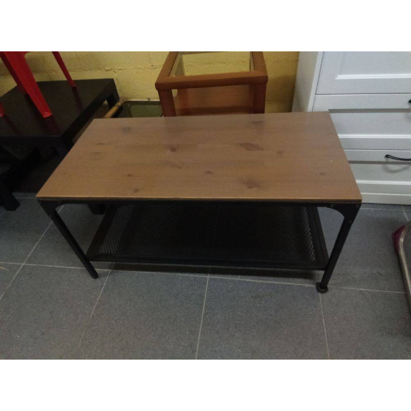 MESA CENTRO METAL MADERA 