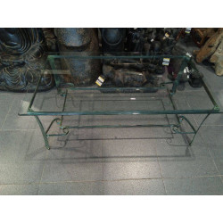MESA FORJA CRISTAL VERDE