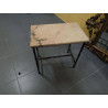 MESA AUXILIAR MARMOL FORJA