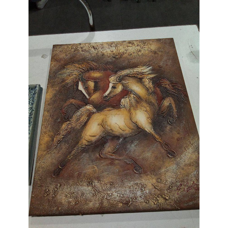 CUADRO CABALLO RELIEVE 