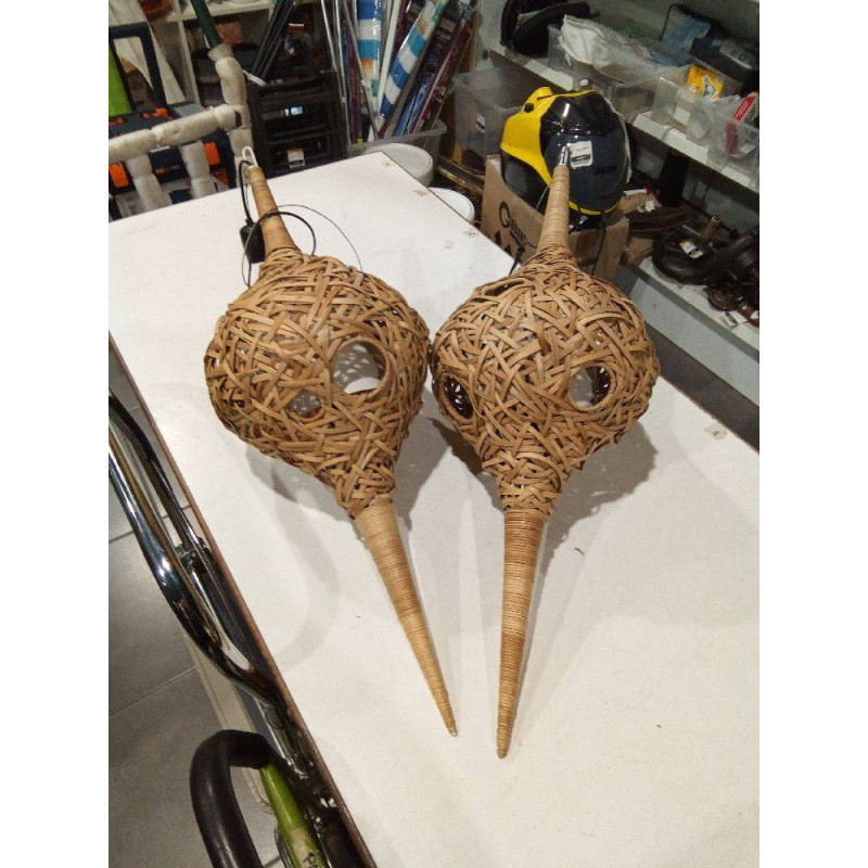 LAMPARA TECHO MIMBRE